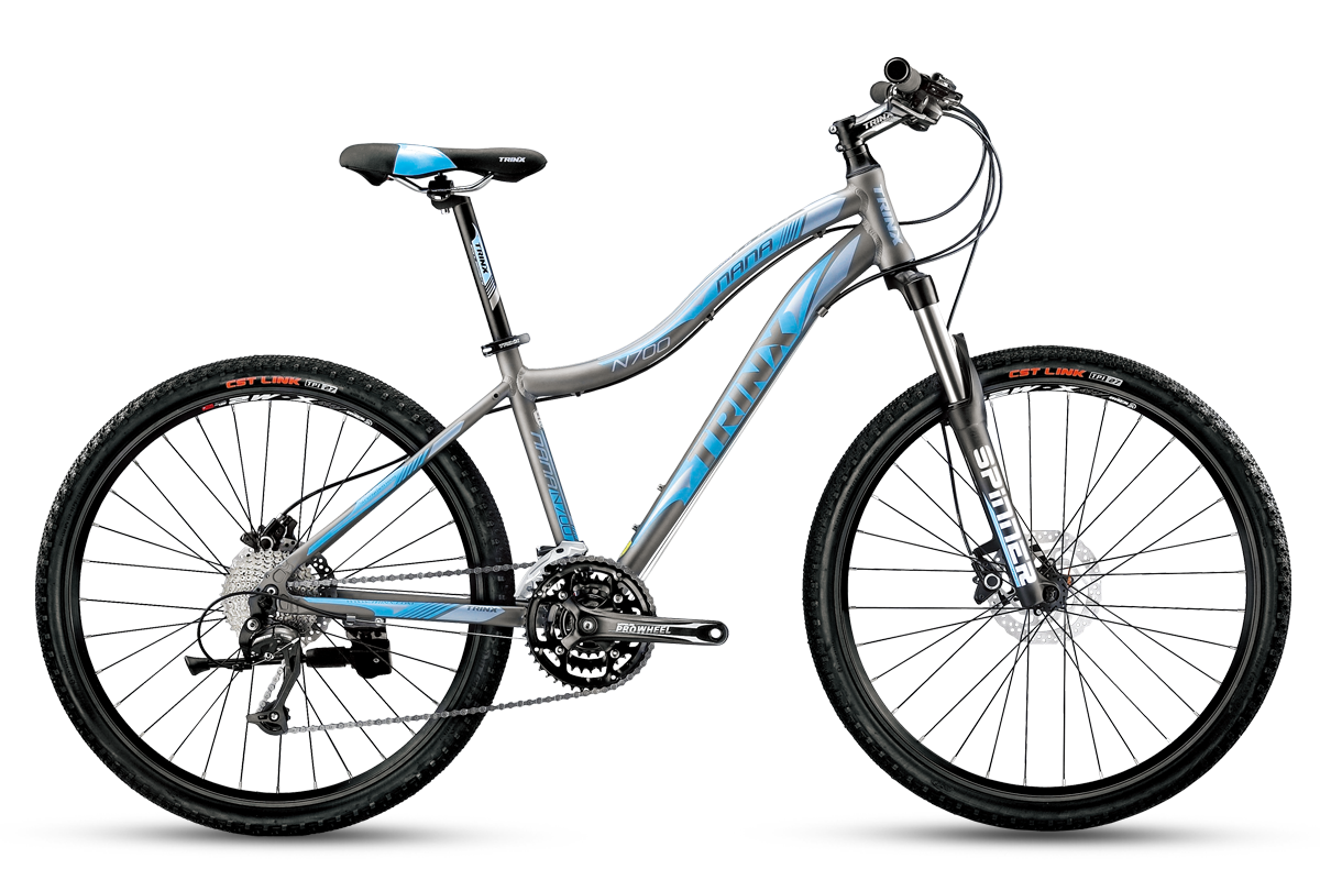 Toan Thang Cycles - Shopxedap - Xe đạp địa hình TRINX NANA N700 2016 Xám xanh