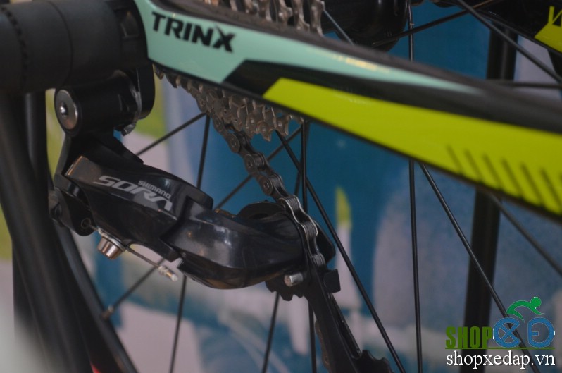 Xe dap toan thang-Xe đạp đua TRINX RAPID 1.0 2016 Xanh đen