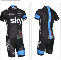 Quần áo xe đạp thể thao Sky đen xanh