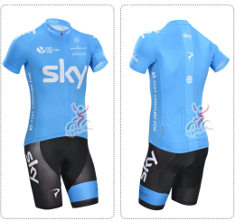 Quần áo xe đạp thể thao Sky xanh
