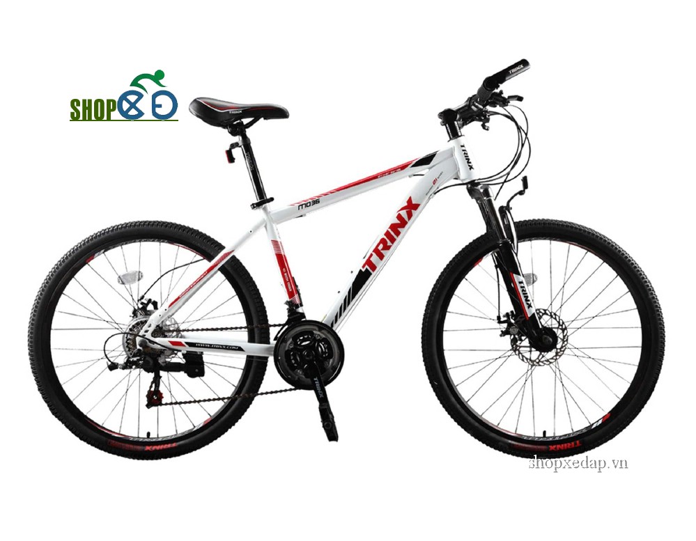Xe đạp địa hình TRINX MAJETIC M036 2015 trắng đỏ