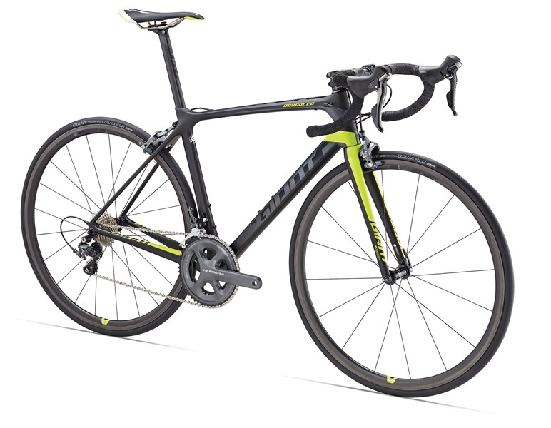 Xe đạp đua GIANT TCR ADVANCED PRO 1 2017 đen xanh lá Composite Lime Green