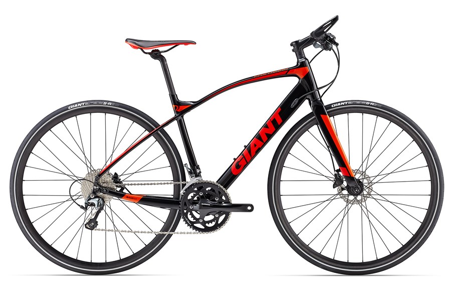 Xe đạp thể thao GIANT FastRoad SLR 1 2017 đen đỏ black red