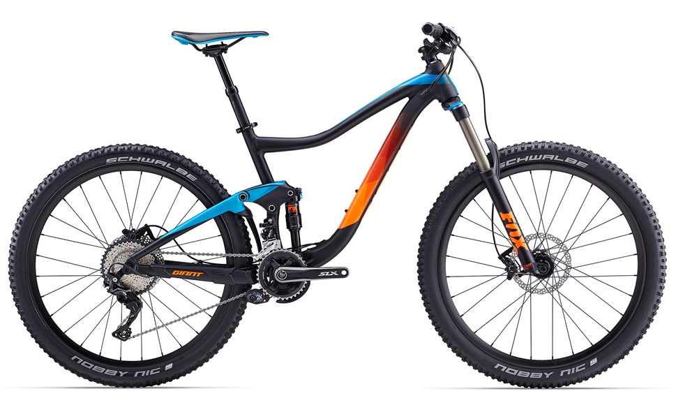 Xe đạp địa hình GIANT TRANCE 2 LTD 2017 đen cam xanh dương black orange blue