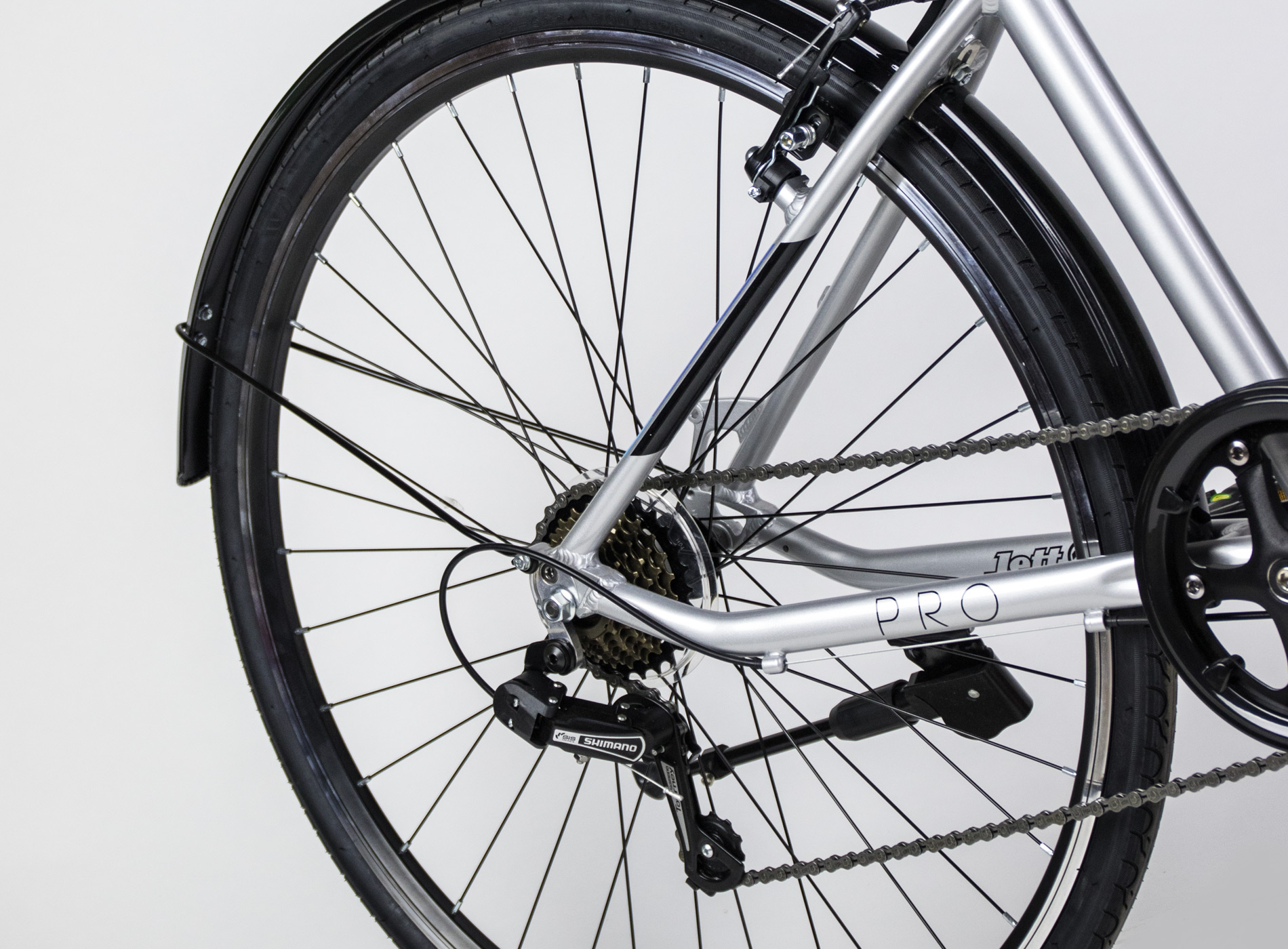 Xe đạp thể thao Jett Strada Pro 2017 bạc silver