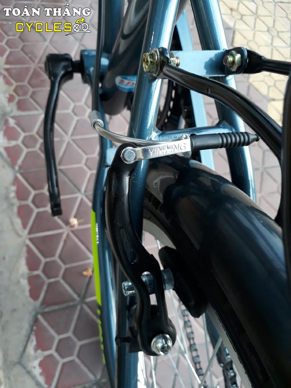 Xe đạp gấp LIFE 1.0 2018 Grey Black Yellow