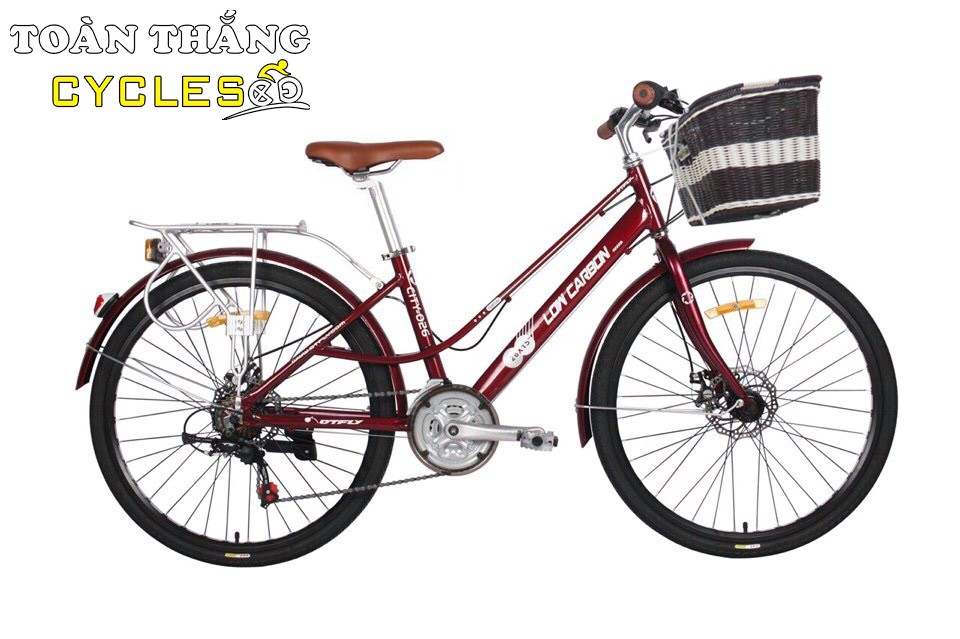 Xe đạp thời trang Low-Carbon City Bike 026 2018 Red