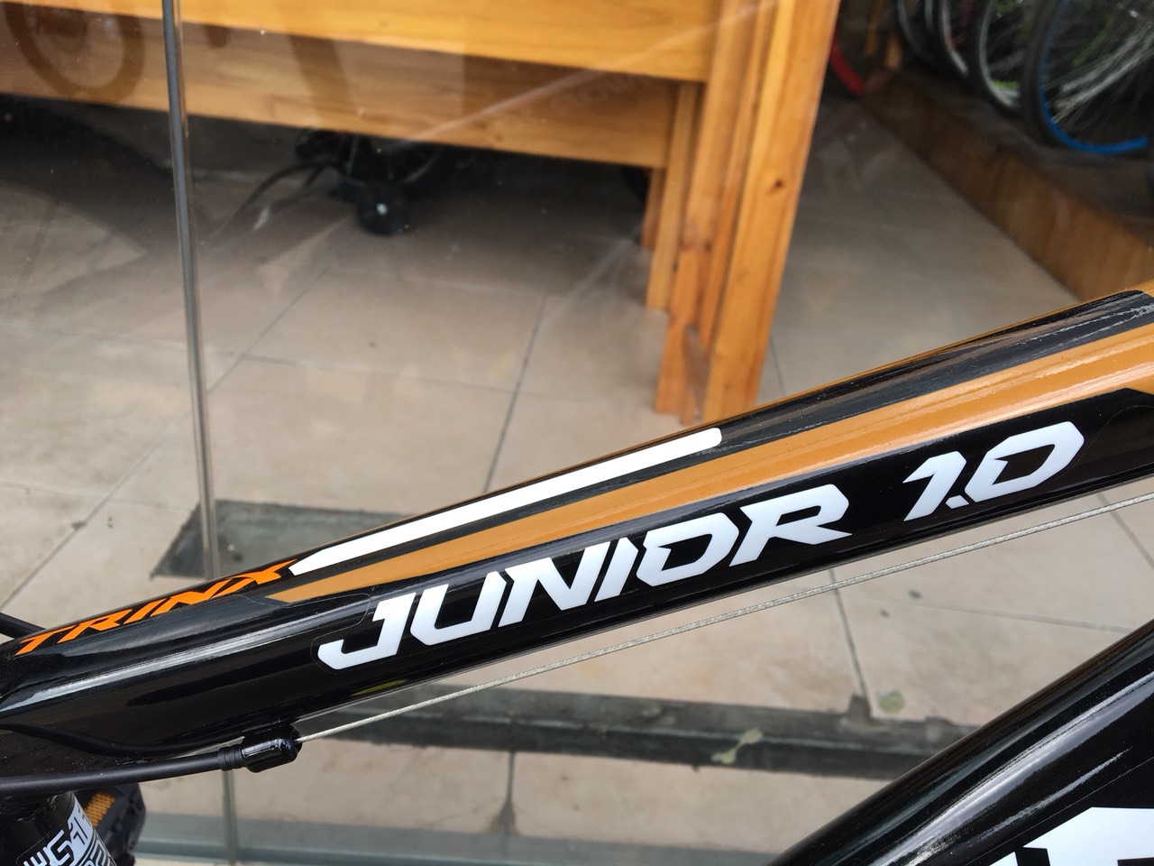 Xe đạp trẻ em TRINX JUNIOR1.0 2019 Black White Orange 