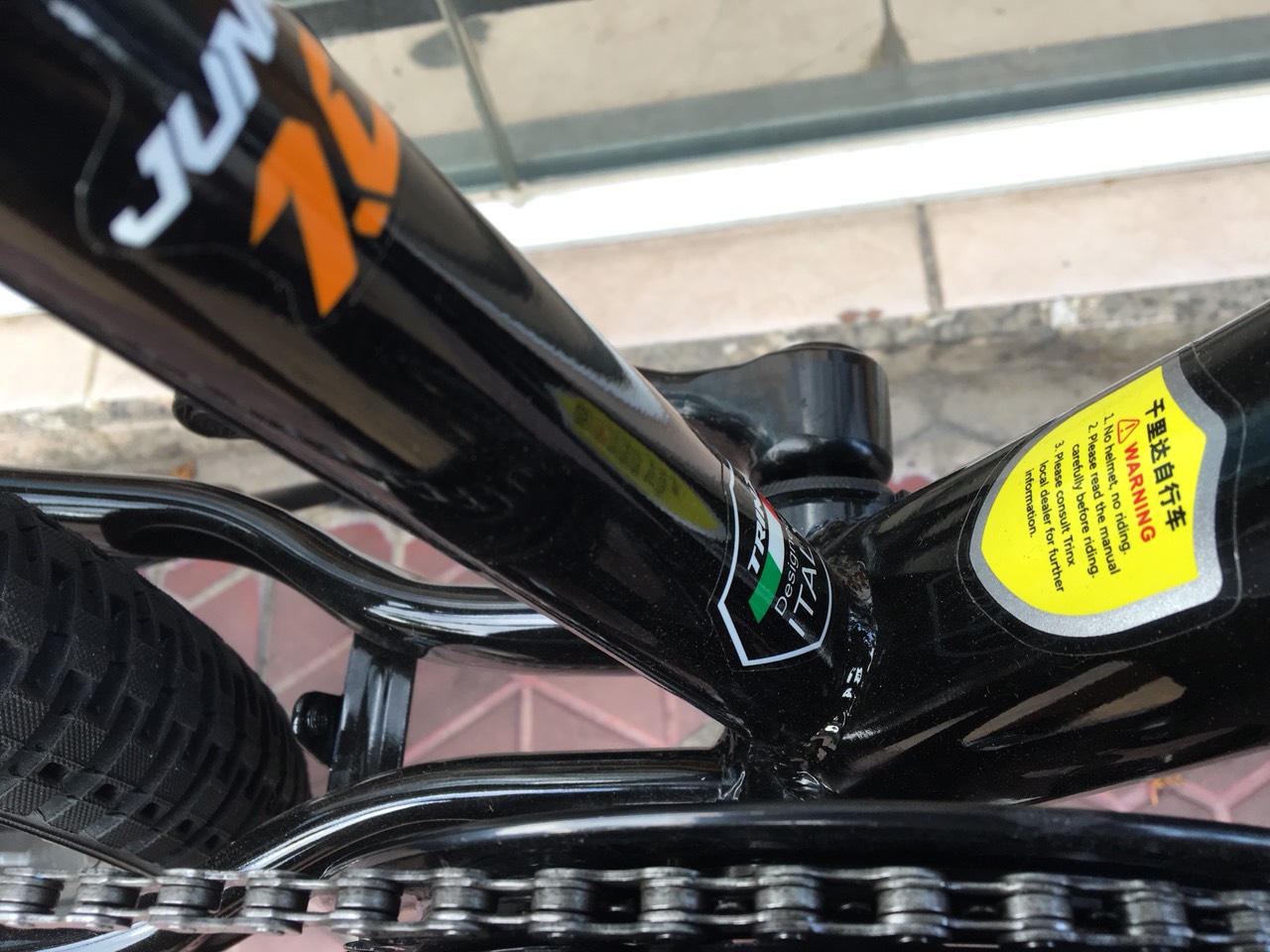 Xe đạp trẻ em TRINX JUNIOR1.0 2019 Black White Orange 