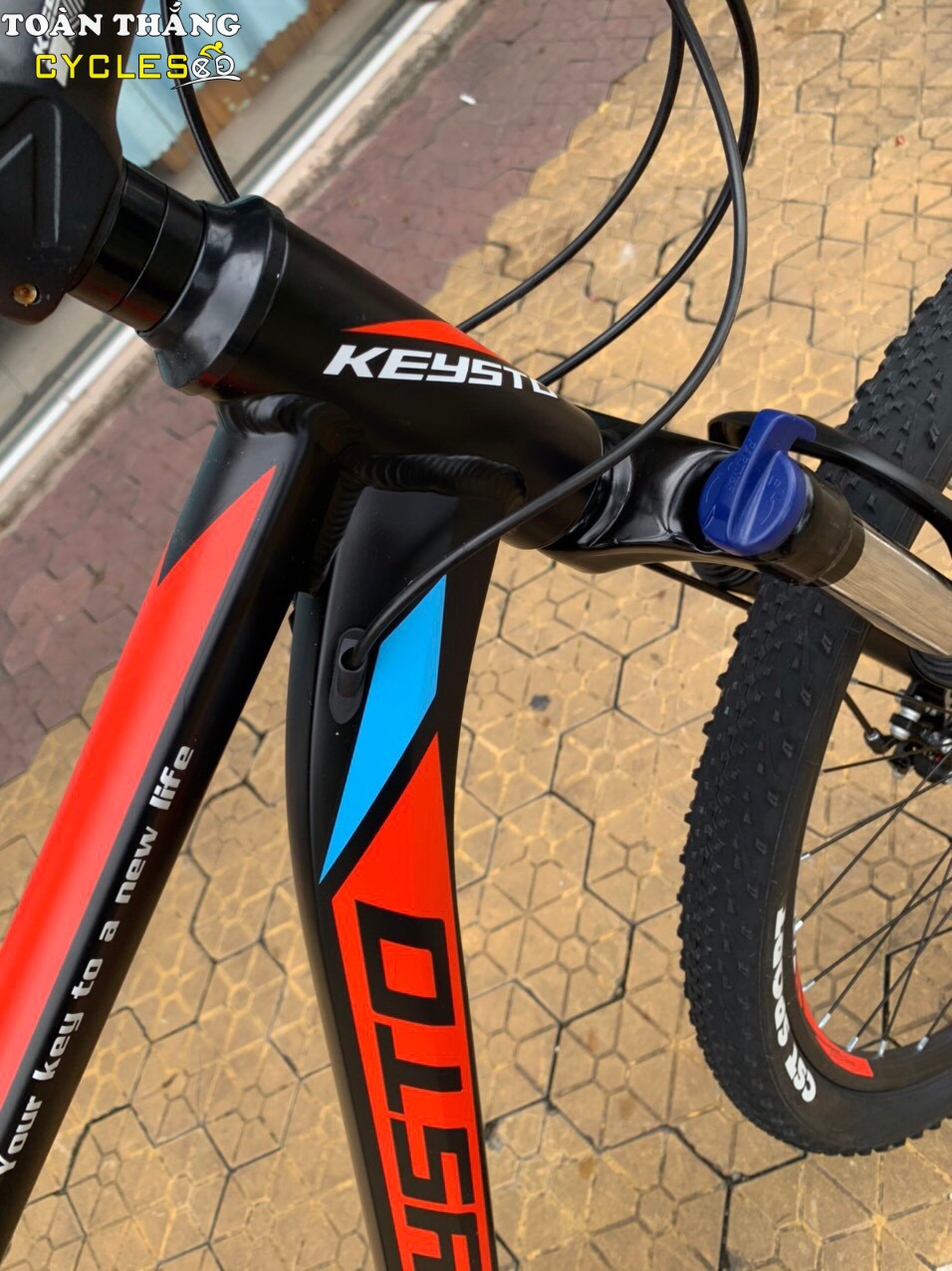  Xe đạp địa hình Keysto 26 KA008 Nhôm Đen đỏ