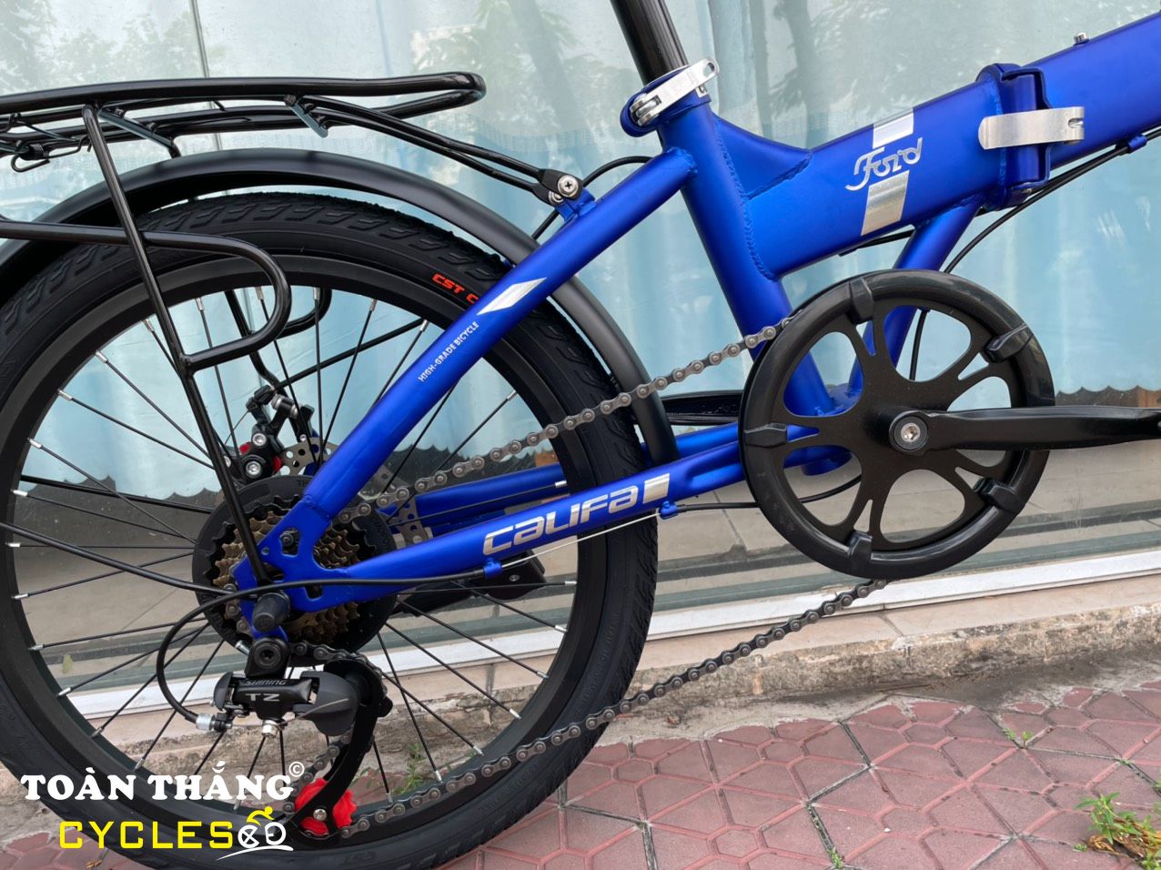Xe đạp gấp Califa 2021 20inch Blue