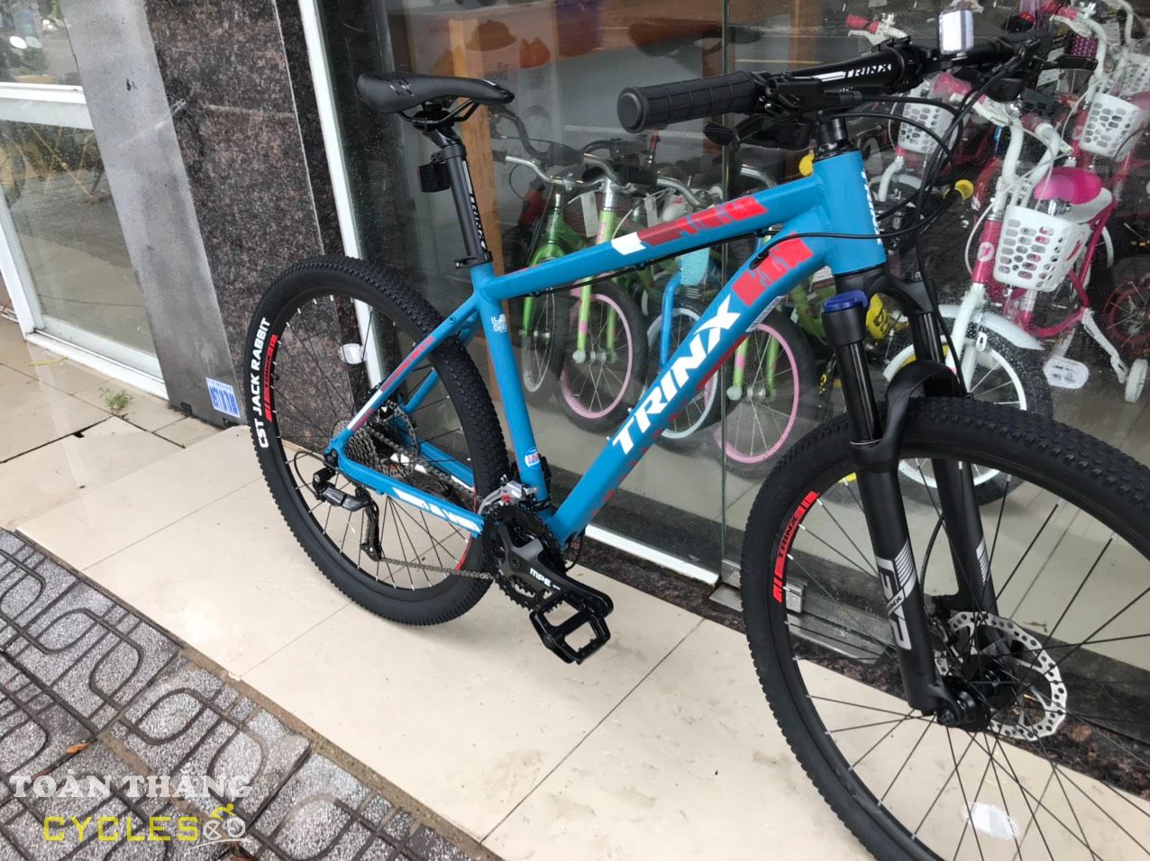 Xe đạp địa hình TRINX Elite D700 Altus 27.5 2022 Blue Red