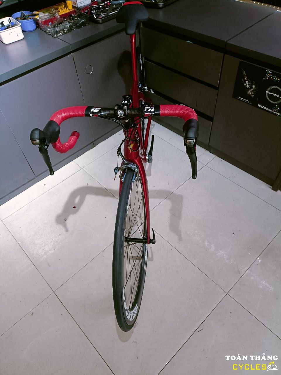 Xe đạp đua Pinarello F10 Tiagra R4700 Đỏ trắng