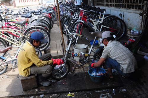 Pnomphenh được coi là nghĩa địa xe đạp cũ của Campuchia