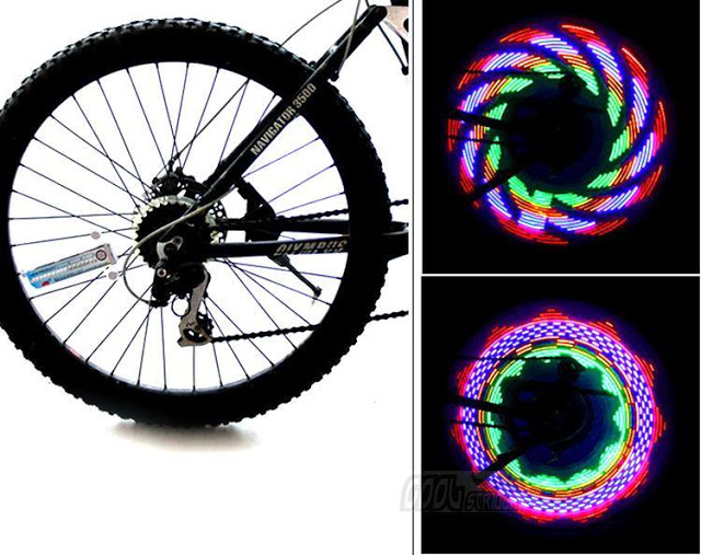 Đèn Led gắn khẩn khoản bánh xe đạp điện xe pháo máy Oto đèn Neon lấp láy 7 color khi gửi  bánh  Shopee Việt Nam