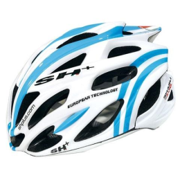 Mũ bảo hiểm xe đạp cao cấp SH Shabli S Line White Light Blue-Made in Italy