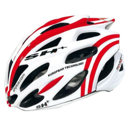 Mũ bảo hiểm xe đạp cao cấp SH Shabli S Line White Red-Made in Italy