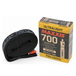 Ruột xe đạp Maxxis Ultralight 700x18/25c F/V dài 60mm(Pháp)