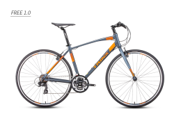 Xe đạp thể thao TRINX FREE 1.0 2019 Gray Orange