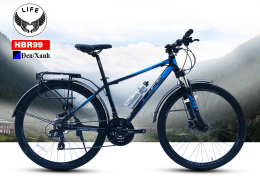 Xe đạp thành phố Life HBR99 700C Black Blue