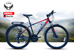 Xe đạp thành phố Life HBR99 700C Black Red