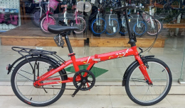 Xe đạp gấp Ansa 2021 F01 20inch đỏ