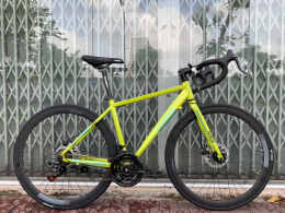 Xe đạp đua TrinX Tempo 1.1 Dics 2020 Vàng chanh