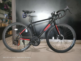 Xe đạp đua TrinX Tempo 1.1 Dics 2020 Đen Đỏ