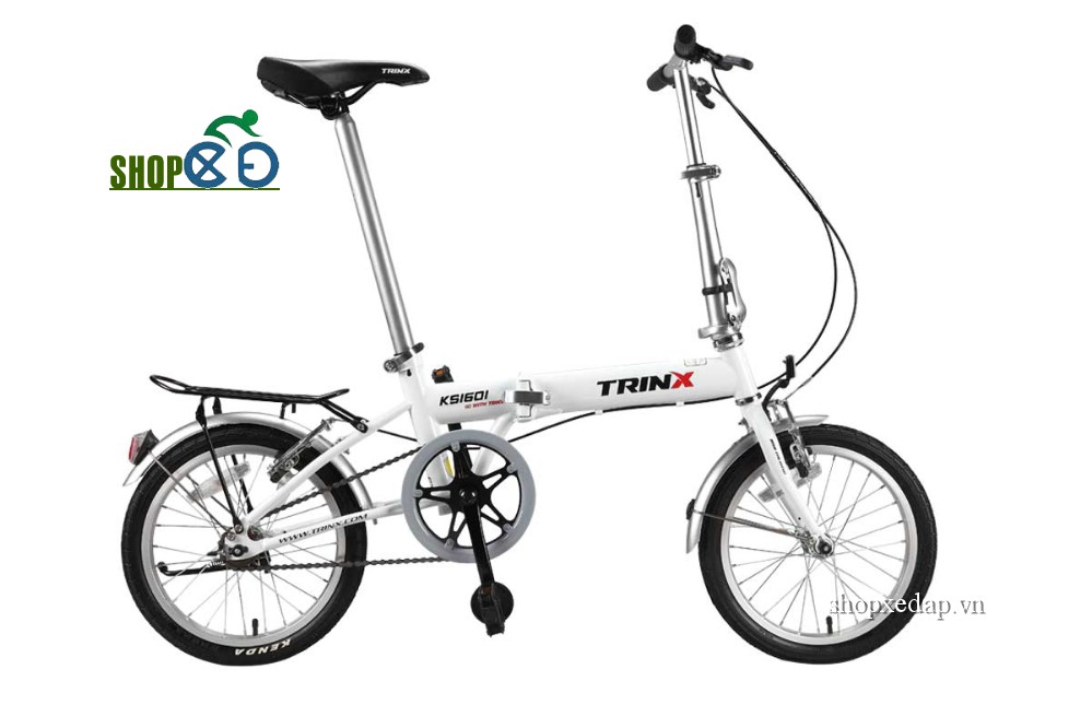 Xe đạp gấp TRINX KS1601 TRẮNG