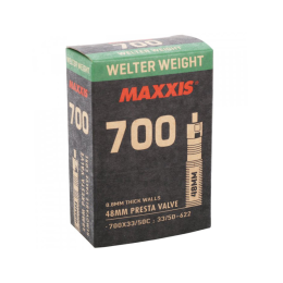 Ruột Xe Đạp 700×33/50C 48mm Van Nhỏ (Presta) MAXXIS Bicycle Tube Welter Weight