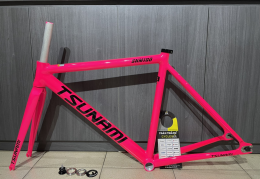 Khung sườn xe đạp Fixed Gear Tsunami SNM100 Pink