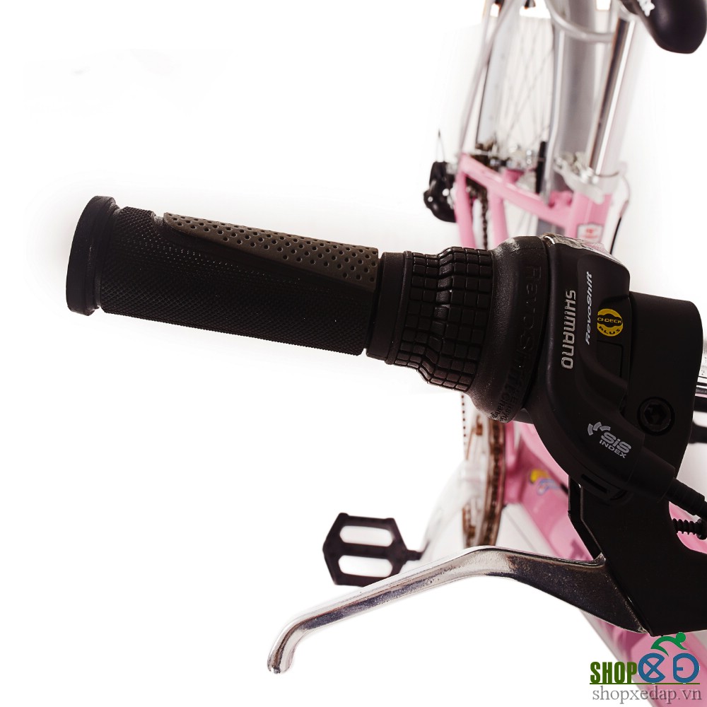 Xe đạp thời trang TRINX CUTE3.0 2016 Hồng tay đề