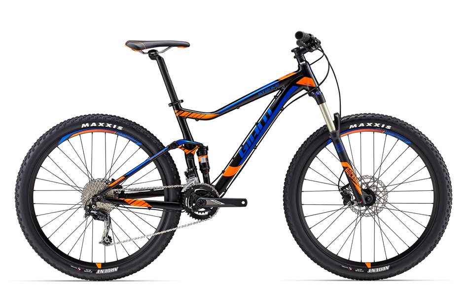 Xe đạp địa hình GIANT STANCE 2 2017 đen xanh dương cam black blue orange