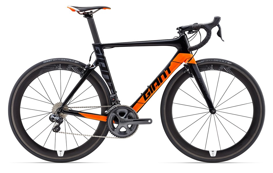 Xe đạp đua Giant Propel Advanced Pro 0 2017 Đen Cam Composite Neon Orange