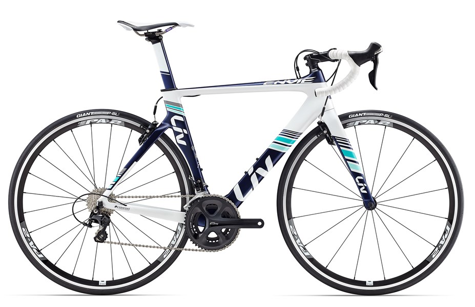 Xe đạp đua GIANT Envie Advanced 2 2017 trắng xanh white blue