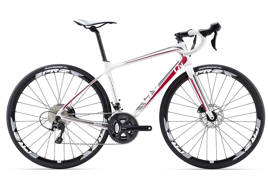 Xe đạp đua GIANT Avail Advanced 2 2017 trắng đỏ white red