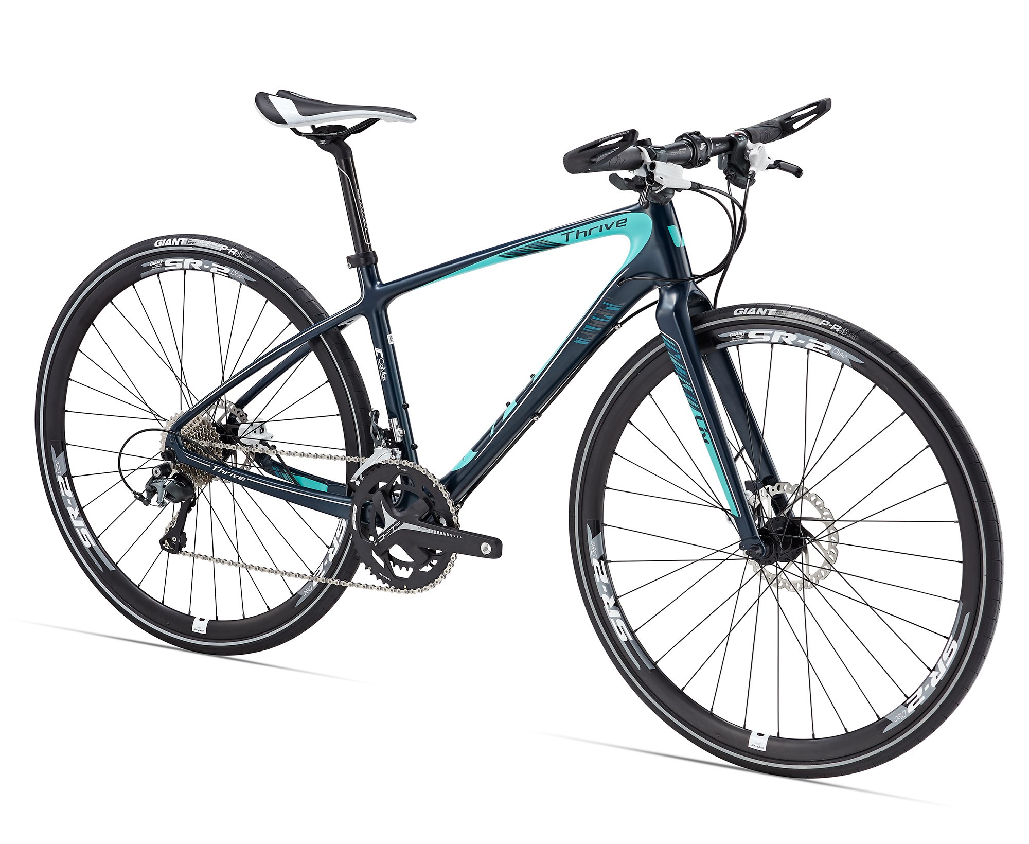 Xe đạp thể thao GIANT Thrive Comax 2 2017 đen xanh black green