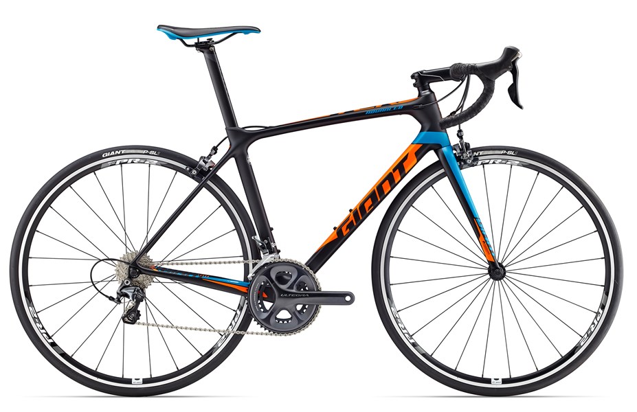 Xe đạp đua GIANT TCR Advanced 1 2017 đen cam black orange
