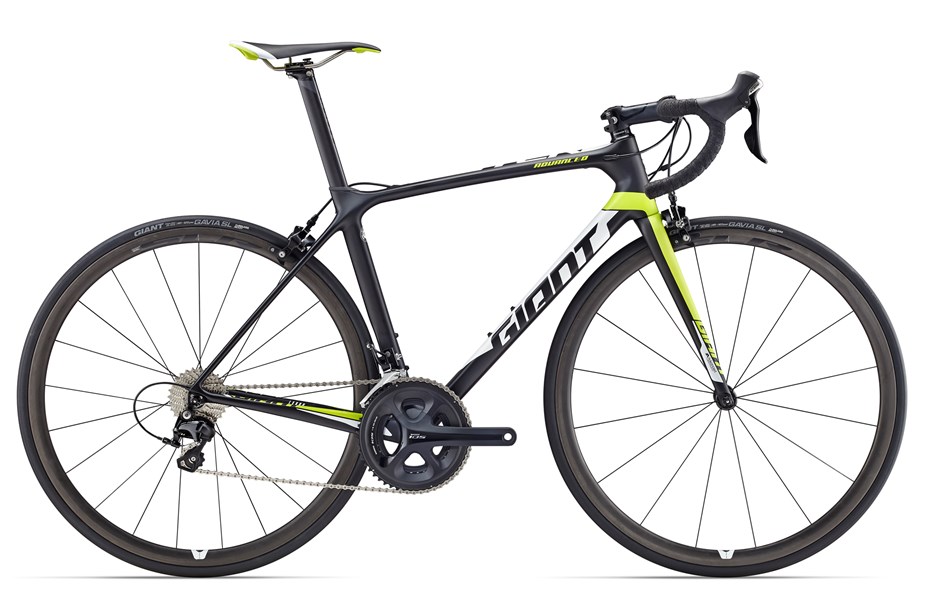 Xe đạp đua GIANT TCR Advanced Pro 2 2017 đen trắng xanh lá black white green