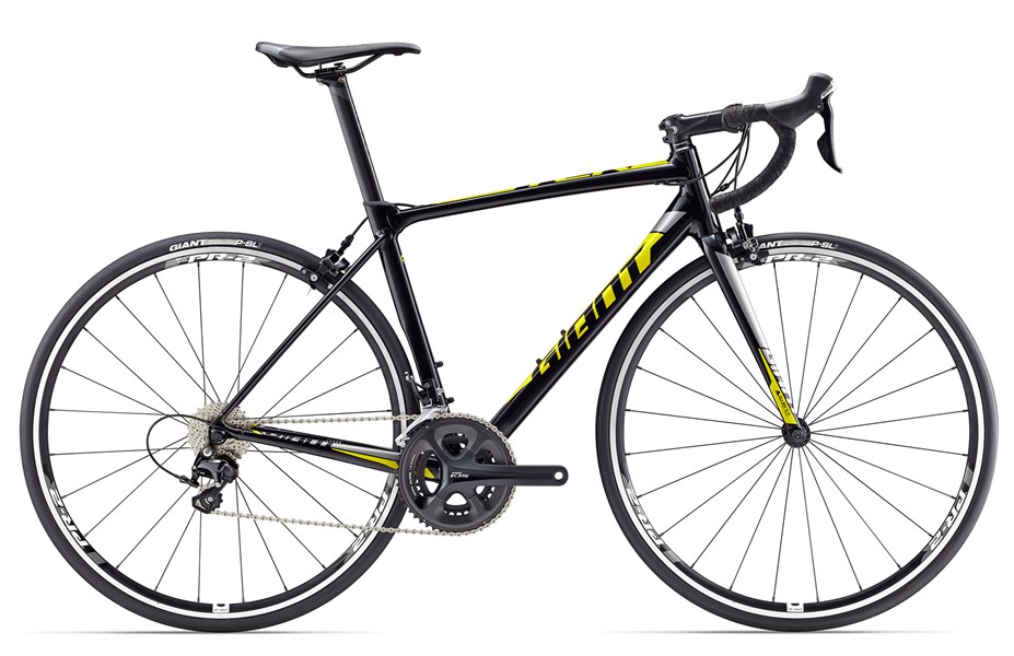 Xe đạp đua GIANT TCR SLR 2 2017 đen vàng black yellow
