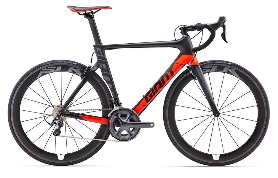 Xe đạp đua GIANT Propel Advanced 1 plus 2017 đen đỏ black red