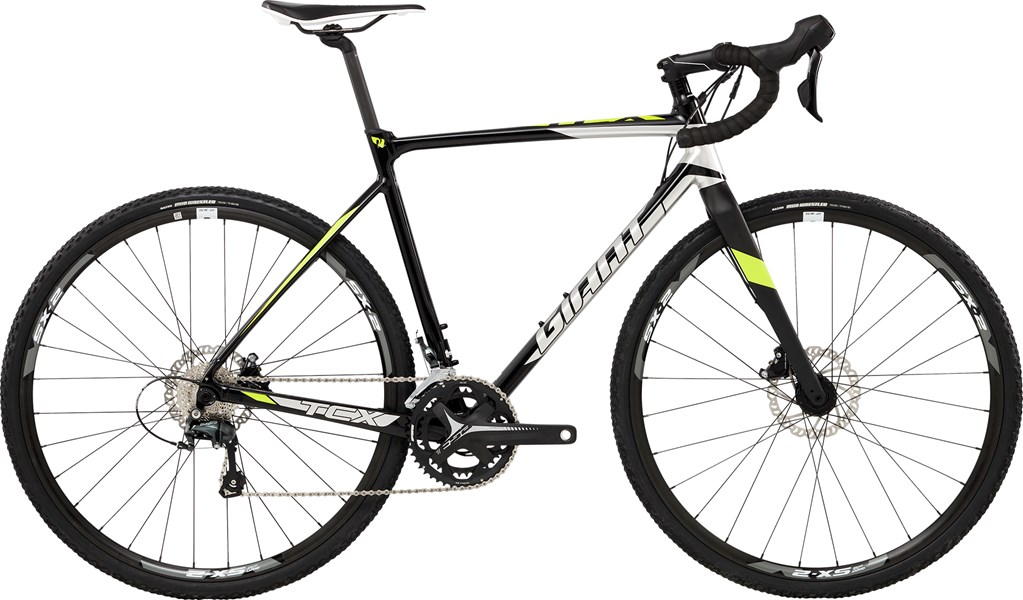 Xe đạp đua Giant TCX SLR 2 HRD 2017 đen xám xanh lá black gray green