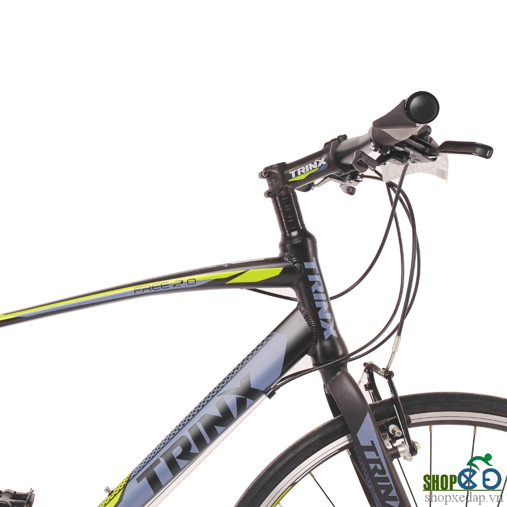 Xe đạp thể thao TRINX FREE 2.0 2016 Đen xám xanh lá  tay lái
