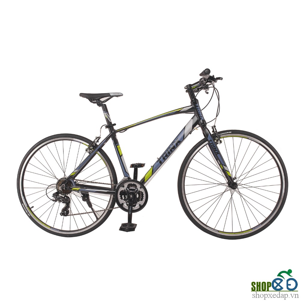Xe đạp thể thao TRINX FREE 1.0 2016 Đen xám xanh lá 