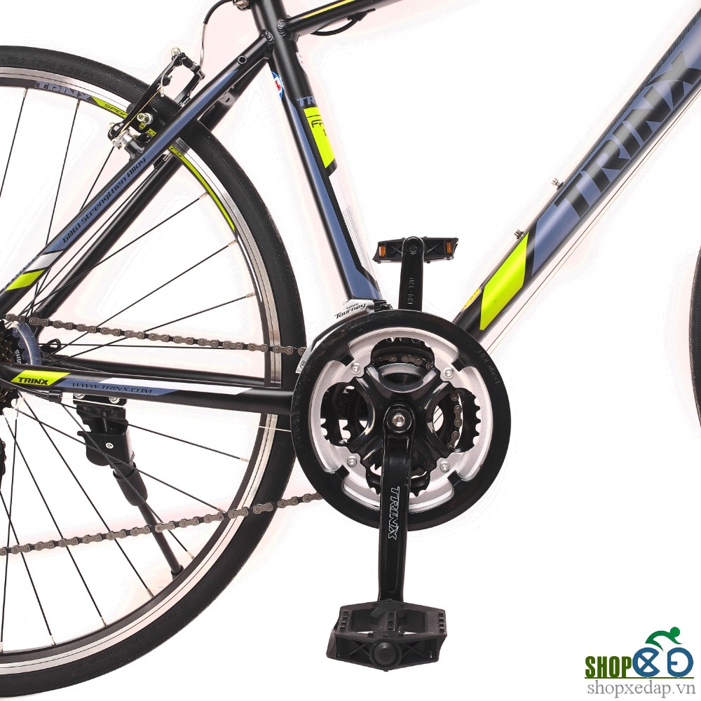 Xe đạp thể thao TRINX FREE 1.0 2016 Đen xám xanh lá  khung sườn
