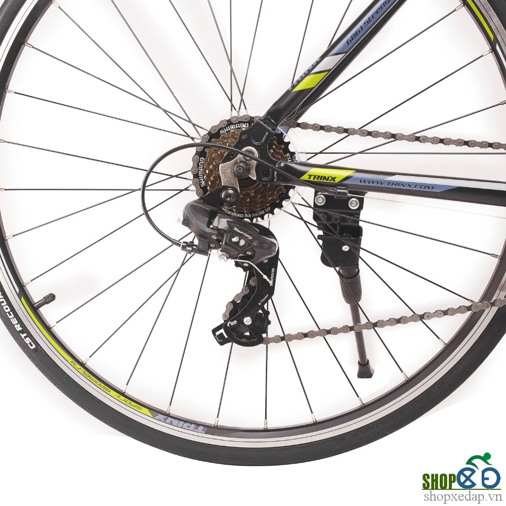 Xe đạp thể thao TRINX FREE 1.0 2016 Đen xám xanh lá  bánh xe
