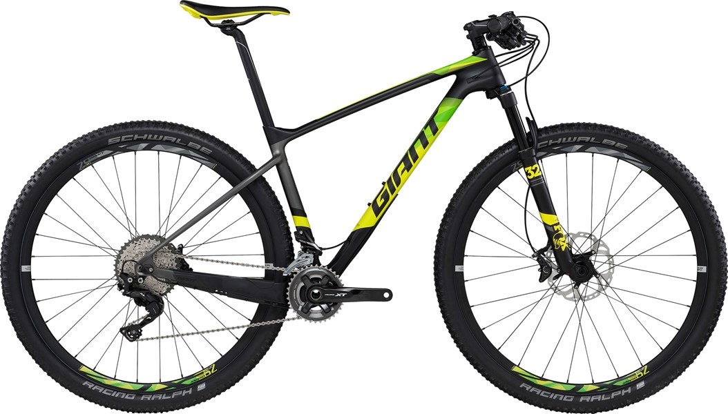 Xe đạp địa hình GIANT XTC Advanced 29ER 1.5 LTD 2017 đen vàng xanh lá black yellow green