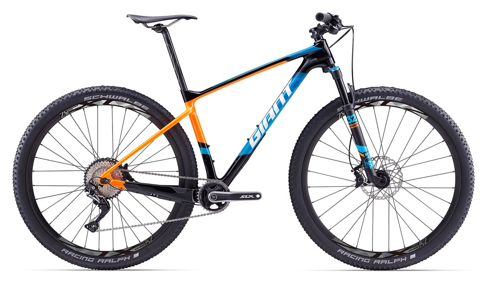 Xe đạp địa hình GIANT XTC Advanced 29ER 2 2017 đen cam xanh dương black orange blue