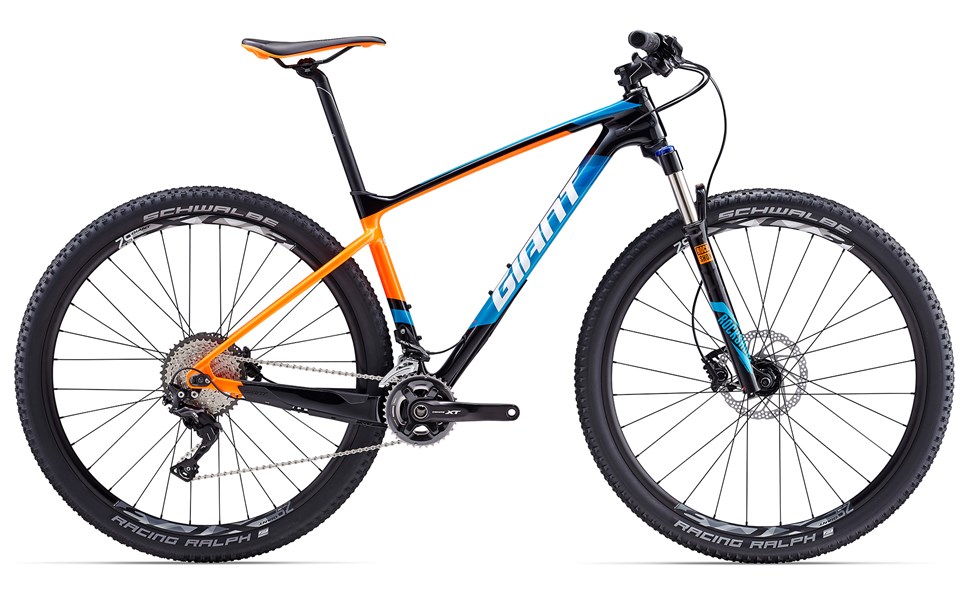 Xe đạp địa hình GIANT XTC Advanced 29ER 2 LTD 2017 đen xanh dương cam black blue orange