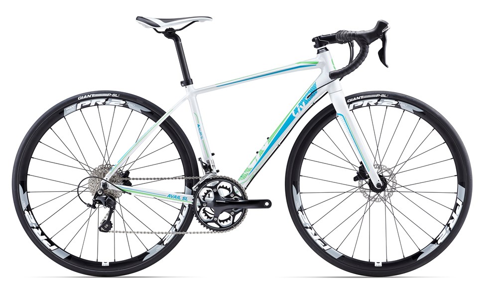 Xe đạp đua GIANT Avail SL 1 Disc - CDB 2017 trắng xanh dương xanh lá white blue green